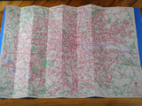 Map London Buses Map and List of Routes 1973 25x18