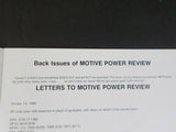 Motive Power Review #4 1989 March Locomotive Photos
