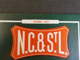 Nashville Chattanooga & St Louis Ry public timetable 1957 Spring NC&StL