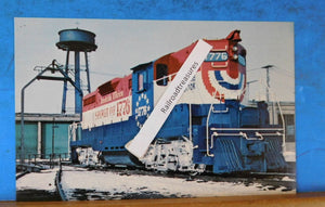 Postcard Bangor and Aroostook Railroad Locomotive #1776 Bicentennial