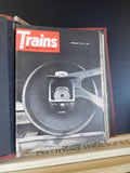 Trains Magazine in a Trains wire binder 1967 12 issues