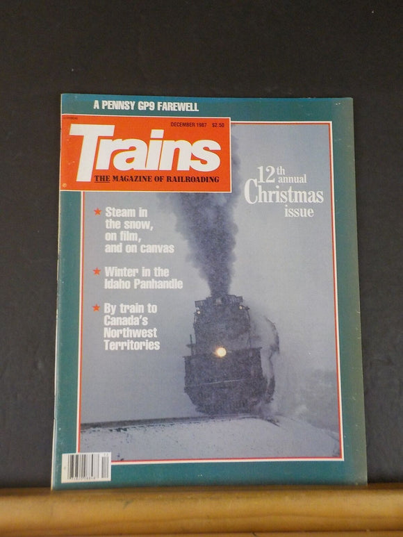 Trains Magazine 1987 December  Winter in Idaho panhandle Steam in the snow