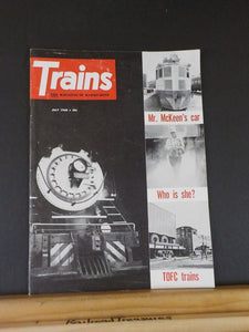 Trains Magazine 1960 July Mr McKeen's car  TOFC trains