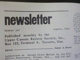 Upper Canada Railway Society Newsletter #247 August 1966 Signals Flags