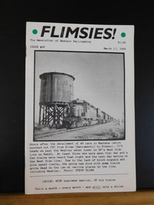 Flimsies West Issue #66 March 17, 1989 News Magazine of Western Railroading