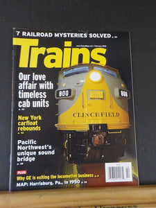 Trains Magazine 2018 February Timeless cab units NY carfloat rebounds Harrisburg