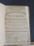 Official Railway Guide March 1896    Travelers   DAMAGED