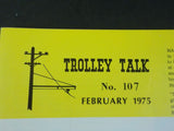 Trolley Talk #107 1975 February Mahoning & Shenango Railway & Light co 1918 map