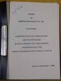 Conrail Trainmen Agreement Between Consrail & United Transportation Union