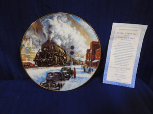Plate Winter Rails Plate CollectionCoal Country Ted Xaras p0099