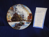 Plate Winter Rails Plate CollectionCoal Country Ted Xaras p0099