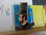 Jaycees Illinois Bust Of Mr. Lincoln With Black Base         PIN