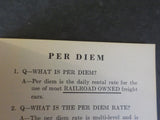 Pennsylvania Railroad Company Per Diem Demurrage Switching