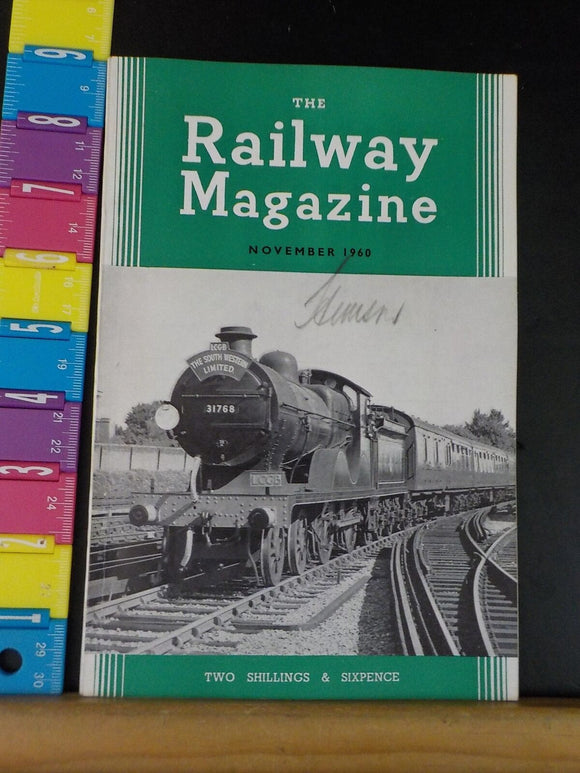 Railway Magazine 1960 November Stratford Diesel Locomotive Depot Road Railer Veh