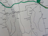 Map Principal Railroads in United States, Southern Canada & Northern Mexico 1985