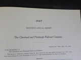 Cleveland and Pittsburg Railroad Company Annual Report 1927 80th Mileage equipme