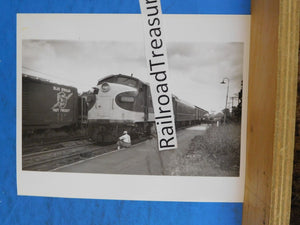 Photo Southern Railroad Locomotive #6708 8 X 10 B&W Mail Train Macon GA 1953