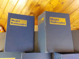 Model Railroader Magazine Binders 5 approx 5 inch binders with rods Blue USED