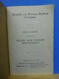 Norfolk and Western Railway 1917 Regulations Relief and Pension Department