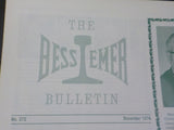 Bessemer Bulletin #272 December 1974  Review of 1974 as it affected Bessemer