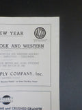 Norfolk and Western Magazine 1960 January West of Goodview DAMAGED