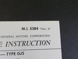 EMD Maintenance Instructions MI 5384 Rev B Remote reset relay type GJS