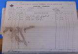Reading Company Billing Repair Card Lot #3 (16) Cards Reading Lines