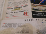 Map PTC Street and & Transit Map of Philadelphia #14 1954 New Enlarged Version