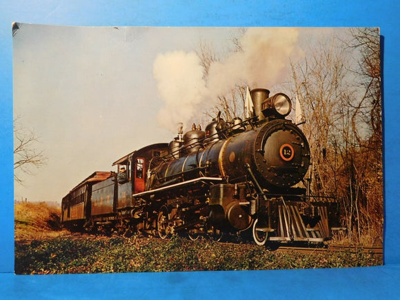 Postcard East Broad Top Railroad Passenger Train Engine #12 Oversized Postcard