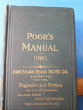 Poor's Manual of Railroads 1898 Maps History rolling stock more