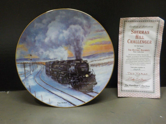 Plate Historic Railways Plate Collection Sherman Hill Challenger #0164A Xaras