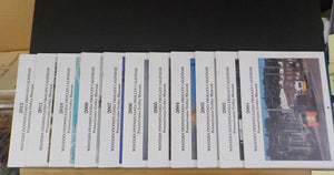 Western Pennsylvania Trolley Calendar lot #2 (11 Calendars) 2001-2012 (NO 2008)