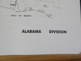 Norfolk Southern Alabama Division 1994 Track charts / Maps