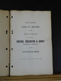 Chicago Burlington & Quincy Railroad Company Annual Report 1912 June 30