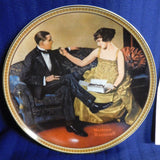 Plate Norman Rockwell Flirting in the Parlor Rockwell's Rediscovered Women