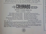 Colorado Rocky Mountain West 1976 September October  Vol XII #2 Colorful