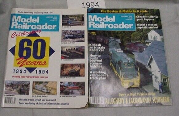 Model Railroader Magazine Complete Year 1994 12 issues Complete Year