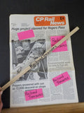 CP Rail News 1981 July 8  Employee Newspaper Huge project planned Rogers Pass
