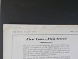 Model Railway News 1951 April Covers loose Great Western Coach drawings