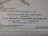 Map Location/Valuation NYC Ohio Lines Michigan Central Bailey Run Sugar Creek At
