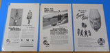 Ads Santa Fe Railroad Lot #3 Advertisements from various magazines (10)