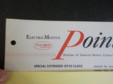 EMD Pointers 1963 February 18 Special extended GP30 class