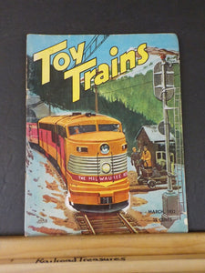 Toy Trains Magazine 1952 March diesel shop Wayside Stn Church Trackwork troubles