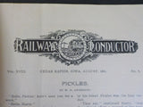 Railway Conductor, The V18#8 August 1901 Order of the Railway Conductors