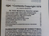 Pacific News #205 1978 November The other 4400 Southern Pacifics last steam run