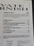Private Varnish Issue 38 1991 May June Private Car charter referral Directory