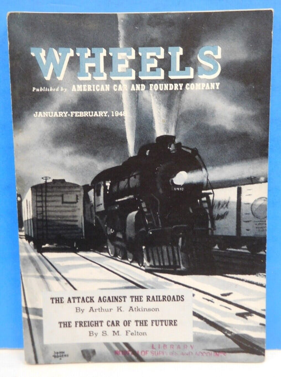 Wheels 1948 January February American Car & Foundry Freight Car of the Future