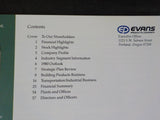Evans Products Company Annual Report 1979 soft cover Lease railcars