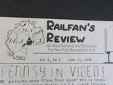 Railfan’s Review  V 1 #0,#1 1948 Lot of 2 Railroads & Railfans in New York Metro
