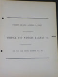 Norfolk and Western Railway Annual Report 22nd Year ended December 31 1917  MAP